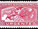 Spain 1933 Urgente 20 CTS Carmin Edifil 679. España 679. Subida por susofe